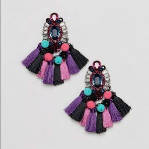 Aldo Colourful Tassel Earrings